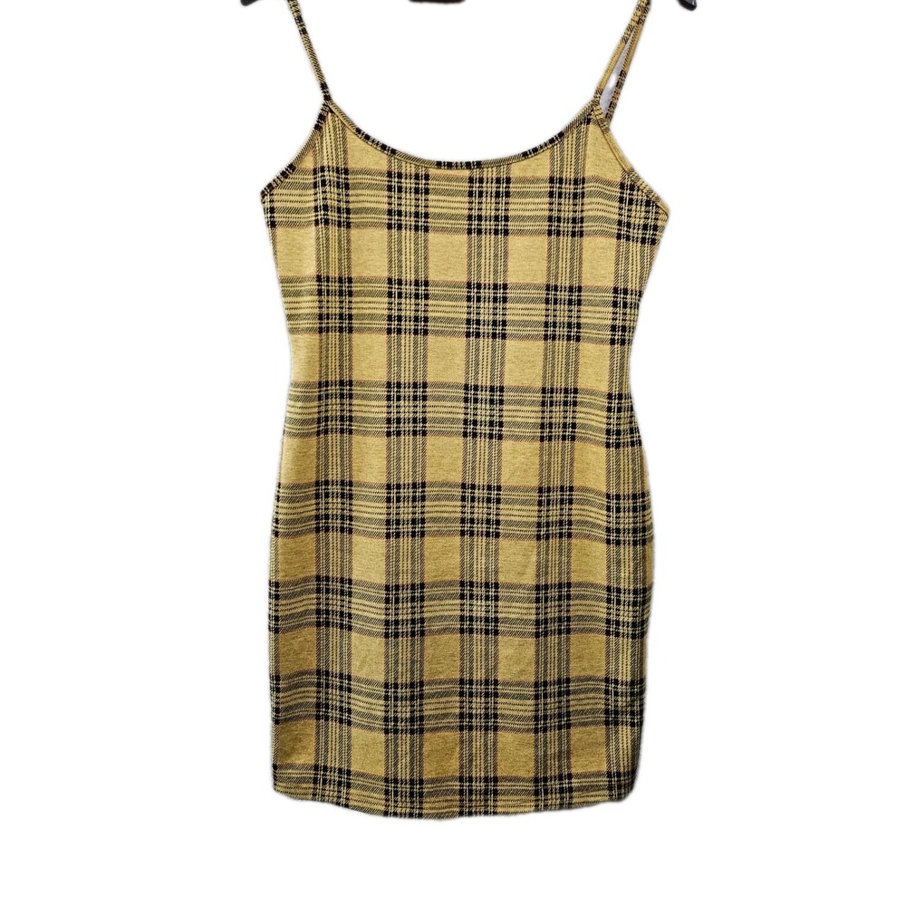 Popular 21 Plaid Short Y2K Mini Dress Large Soft Casual Clueless Light Academia